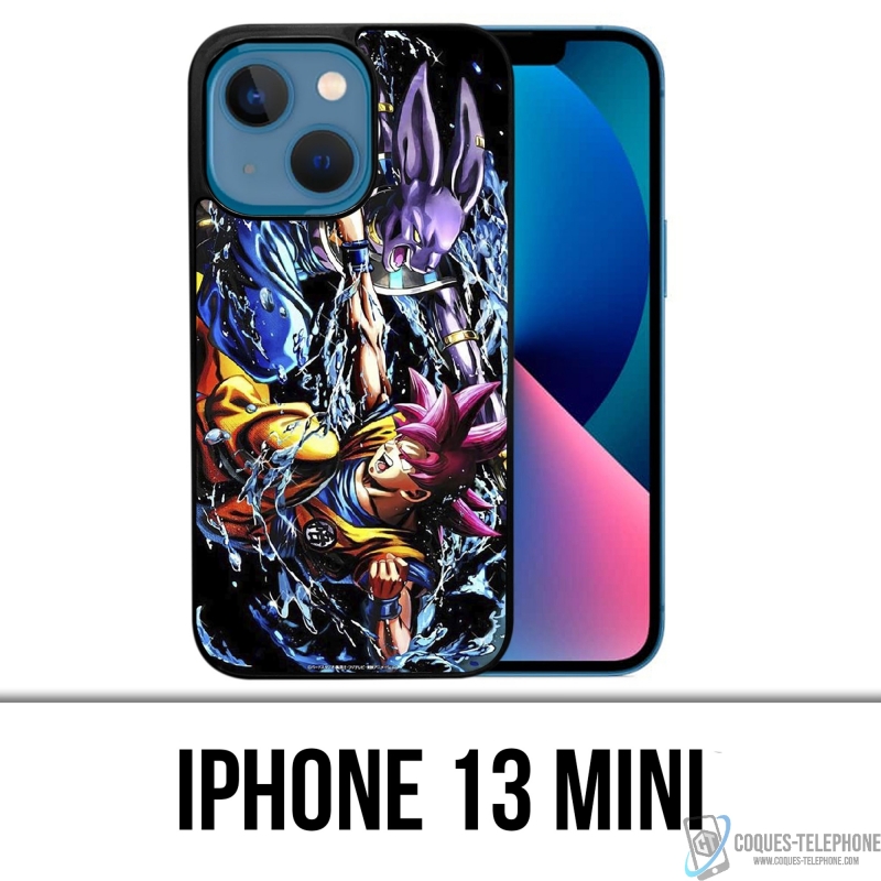 Coque iPhone 13 Mini - Dragon Ball Goku Vs Beerus