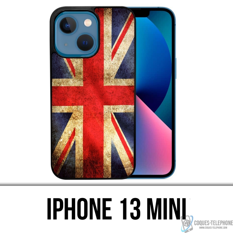 Coque iPhone 13 Mini - Drapeau Uk Vintage