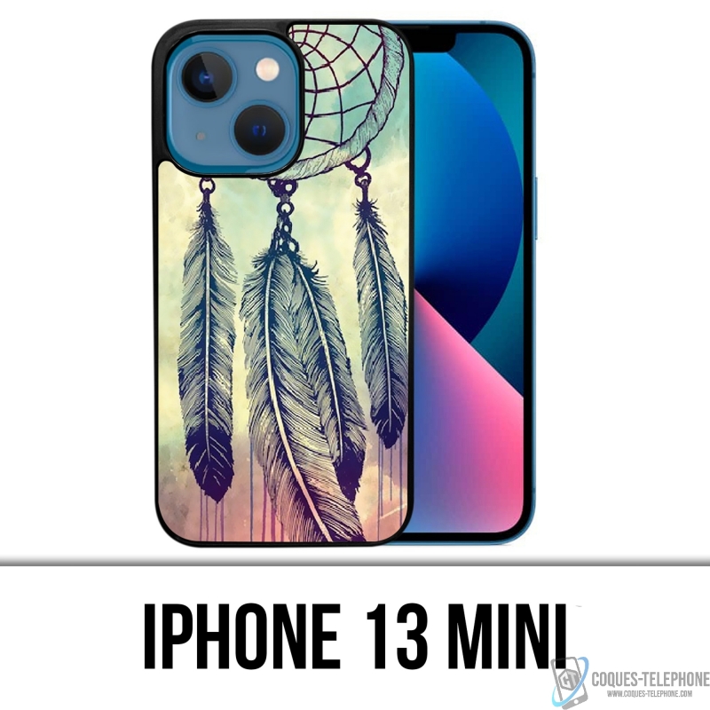 Coque iPhone 13 Mini - Dreamcatcher Plumes