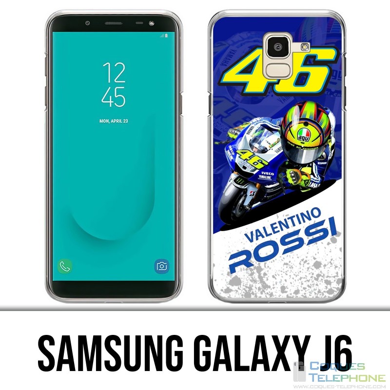 Coque Samsung Galaxy J6 - Motogp Rossi Cartoon