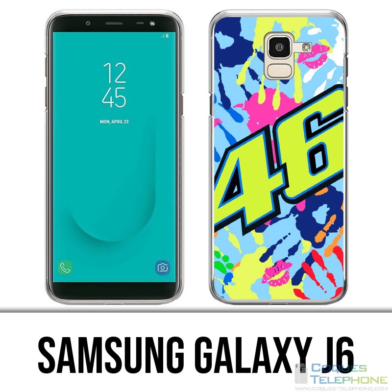 Samsung Galaxy J6 Hülle - Motogp Rossi Misano