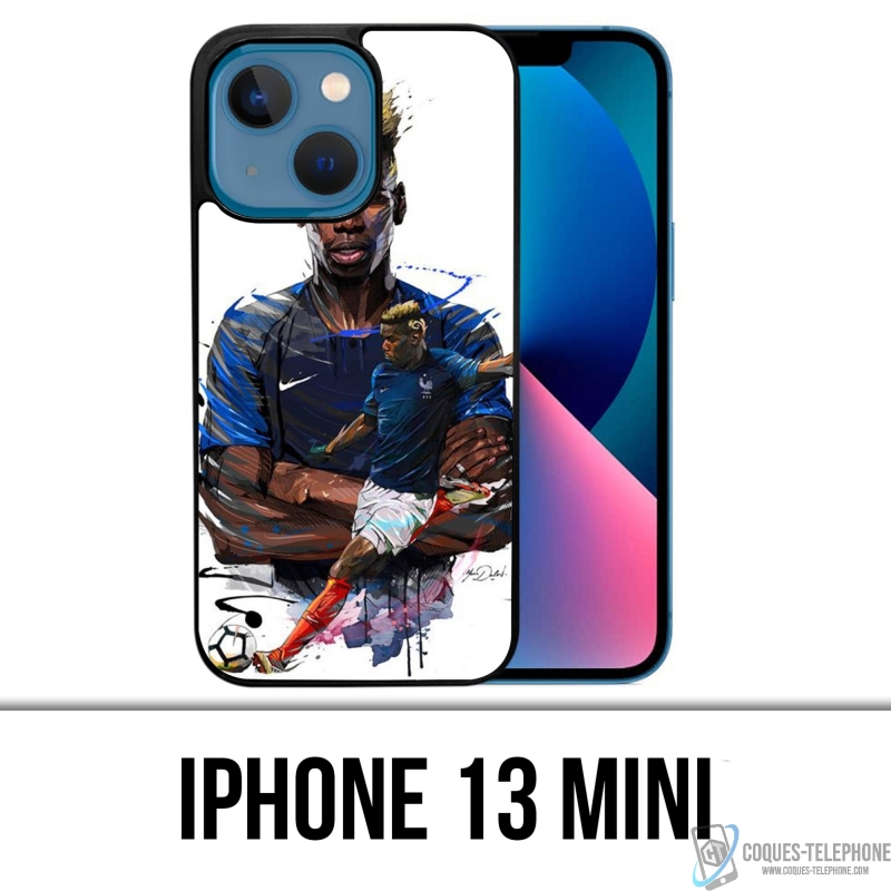 IPhone 13 Mini Case - Football France Pogba Drawing