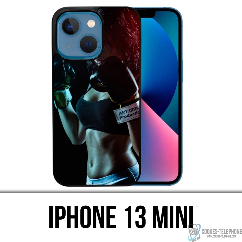 Funda Mini para iPhone 13 - Chica Boxe