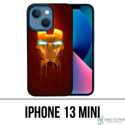 Coque iPhone 13 Mini - Iron Man Gold