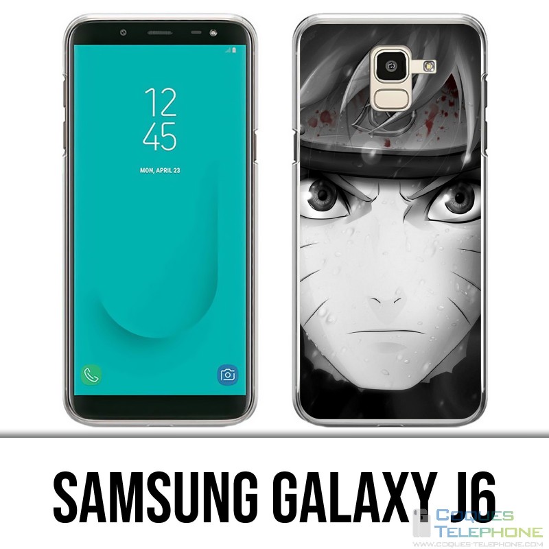 Coque Samsung Galaxy J6 - Naruto Noir Et Blanc