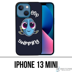 Coque iPhone 13 Mini - Just Keep Swimming