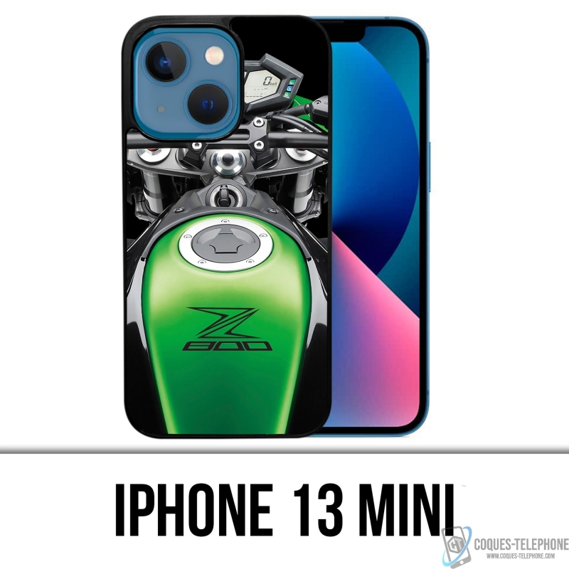 Coque iPhone 13 Mini - Kawasaki Z800 Moto