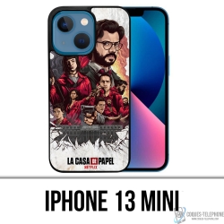 Coque iPhone 13 Mini - La Casa De Papel - Comics Paint