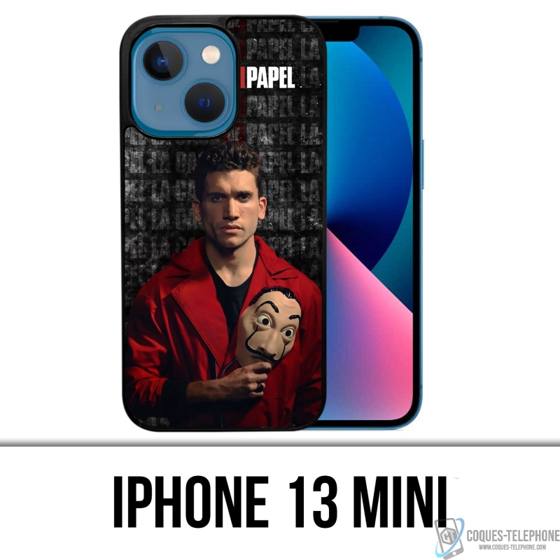 Funda Mini para iPhone 13 - La Casa De Papel - Máscara Denver