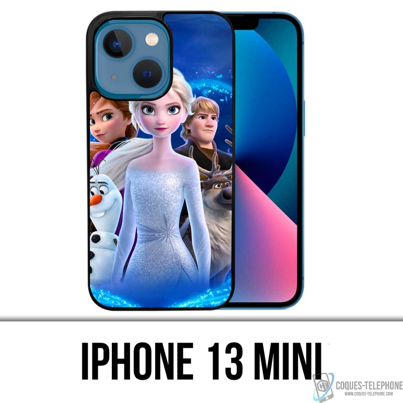 Coque iPhone 13 Mini - La Reine Des Neiges 2 Personnages