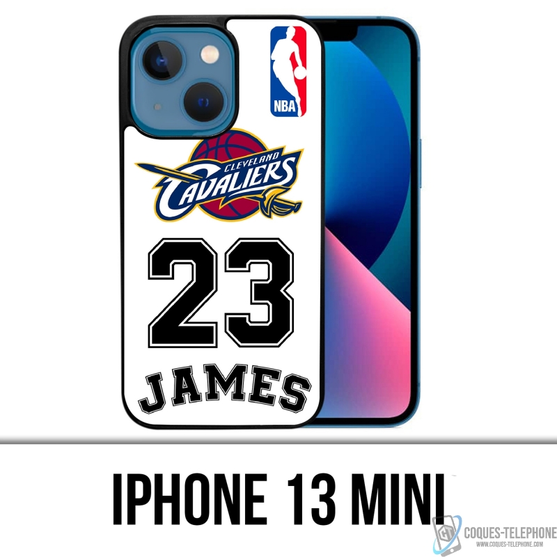 Coque iPhone 13 Mini - Lebron James Blanc