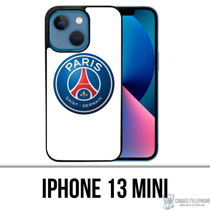 Custodia IPhone 13 Mini - Logo Psg Sfondo Bianco