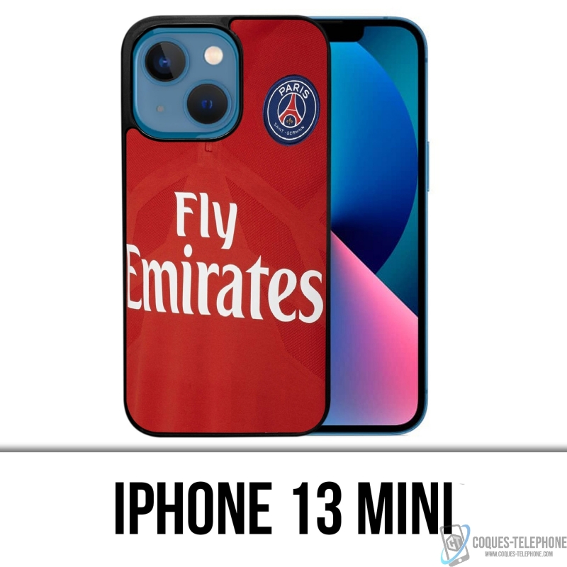 Coque iPhone 13 Mini - Maillot Rouge Psg