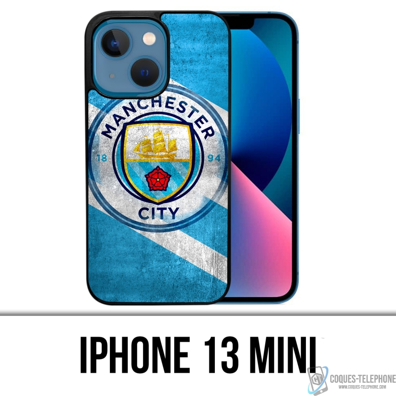 Coque iPhone 13 Mini - Manchester Football Grunge