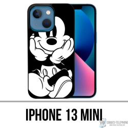 Funda Mini para iPhone 13 - Mickey Blanco y Negro