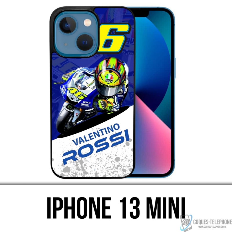 Funda para iPhone 13 Mini - Motogp Rossi Cartoon