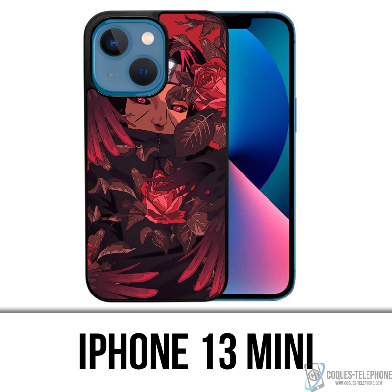 Cover iPhone 13 Mini - Naruto Itachi Roses