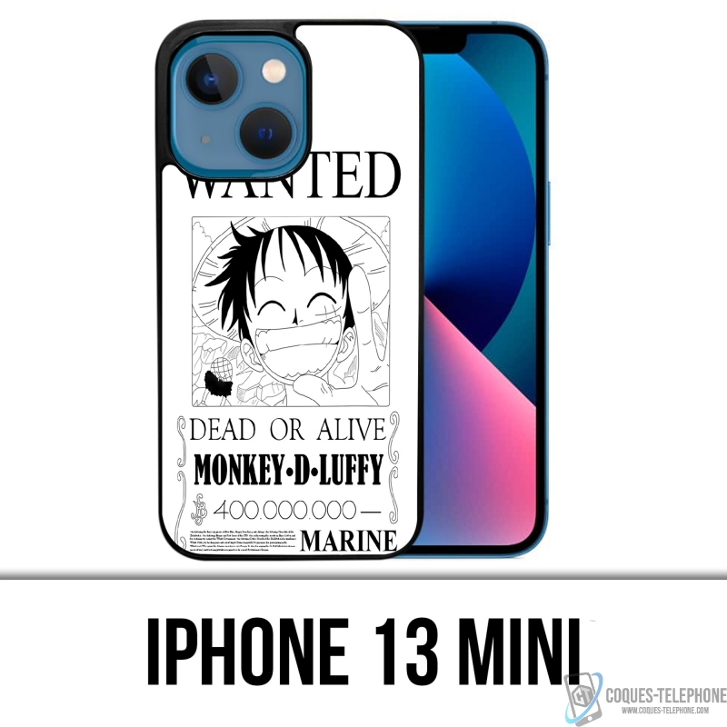 Funda para iPhone 13 Mini - One Piece Wanted Luffy